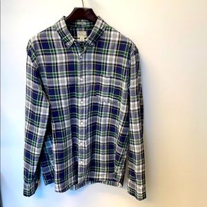 J.Crew Slim Fit Indian Madras Oxford Shirt. Sz.XL